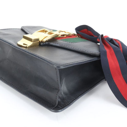 Gucci Sylvie Small 431666 Leather 2WAY Chain Shoulder Bag Crossbody Sherry Line