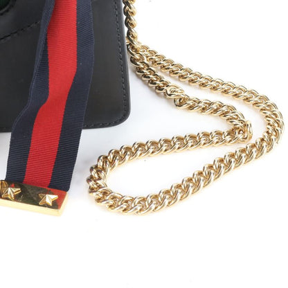 Gucci Sylvie Small 431666 Leather 2WAY Chain Shoulder Bag Crossbody Sherry Line