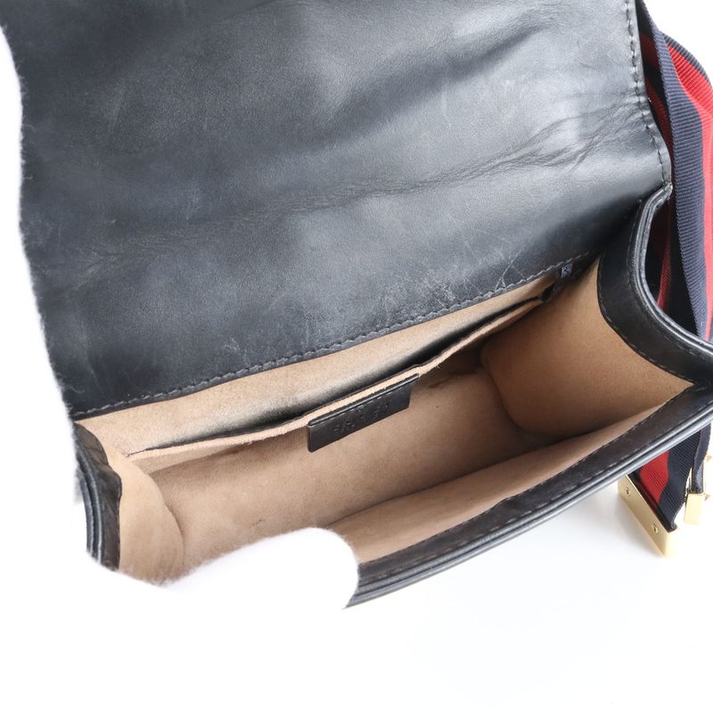 Gucci Sylvie Small 431666 Leather 2WAY Chain Shoulder Bag Crossbody Sherry Line