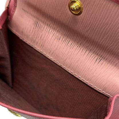 Prada Trifold Wallet 1 Mh176 Pink Leather