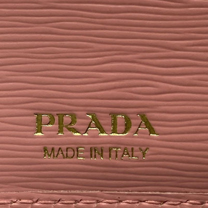 Prada Trifold Wallet 1 Mh176 Pink Leather