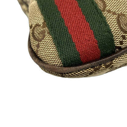 Gucci Shoulder Bag GG Pattern Sherry (web) 144388 Dark Brown X Beige X Multi