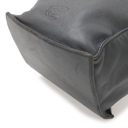 Loewe Anagram Pochette Shoulder Bag Draw String One Leather Dark Navy