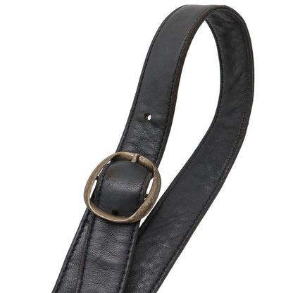 Loewe Anagram Pochette Shoulder Bag Draw String One Leather Dark Navy