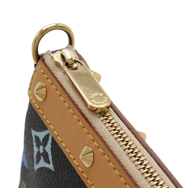 Louis Vuitton Monogram Multicolor Pochette Accessory Pouch Noir Black M92648