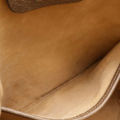 Gucci Old Gucci GG Plus Sherry Line Shoulder Bag Draw String Bag PVC Leather