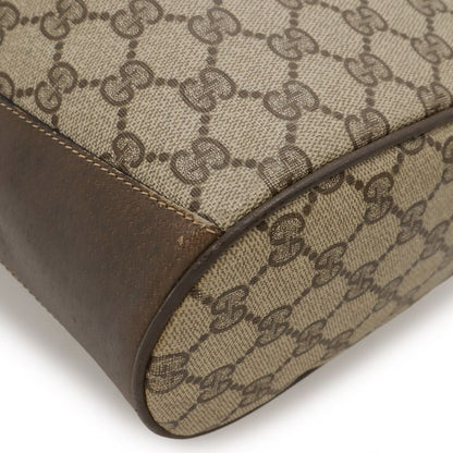 Gucci Old Gucci GG Plus Sherry Line Shoulder Bag Draw String Bag PVC Leather