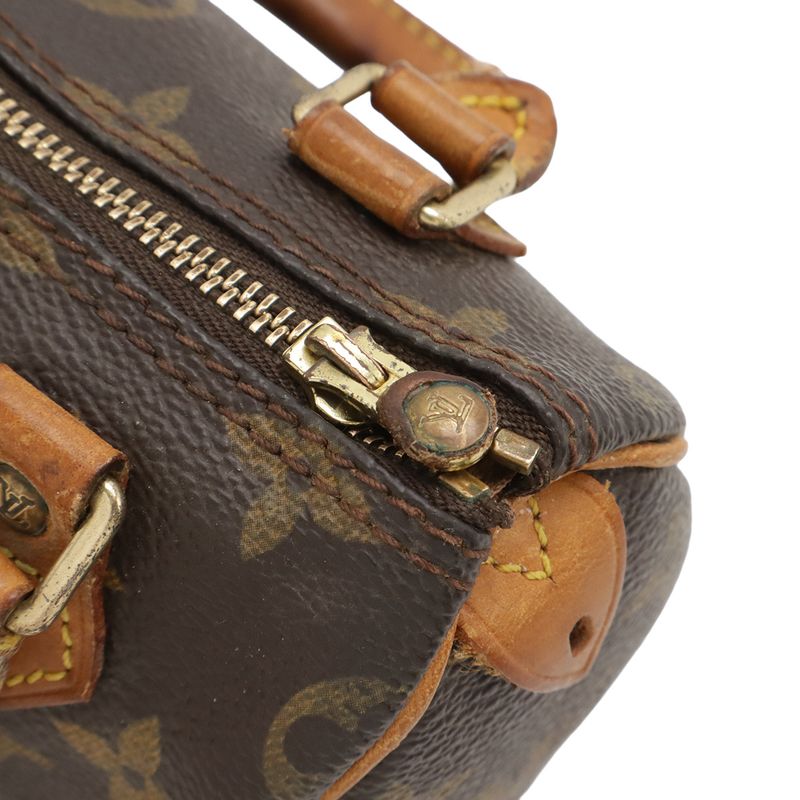 Louis Vuitton Monogram Mini Speedy Handbag Mini Bag Pouch Accessory Case 2way