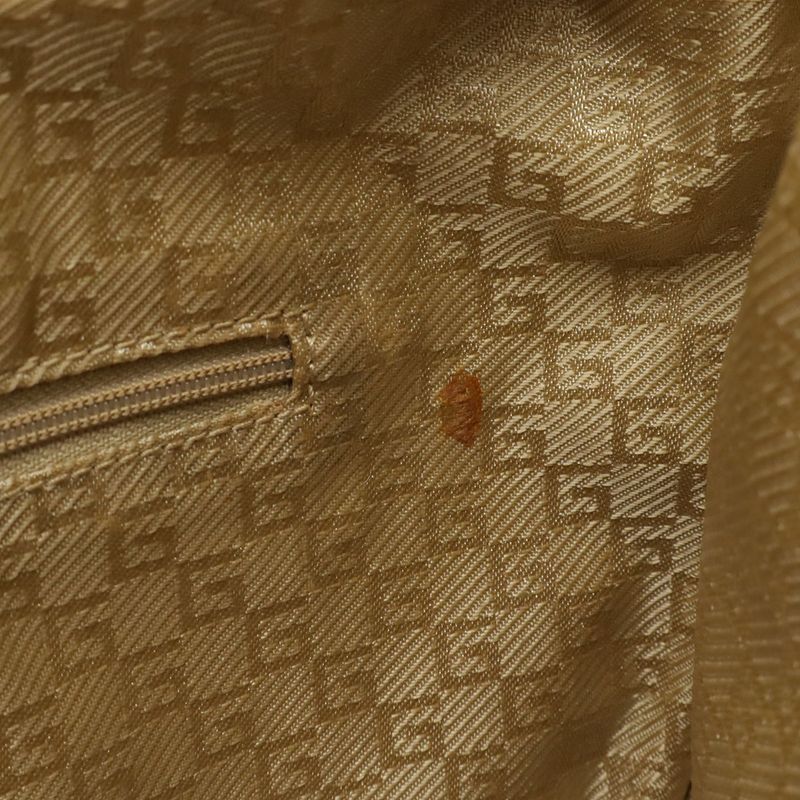 Gucci Hobo Shoulder Bag One Shoulder Semi-Shoulder Shoulder Leather Beige