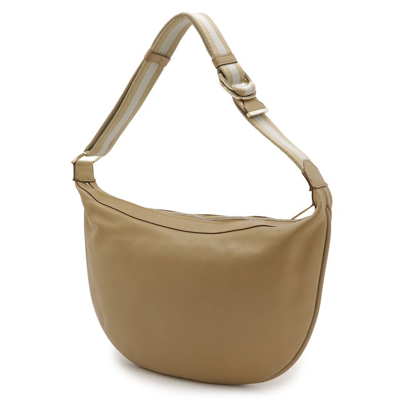Gucci Hobo Shoulder Bag One Shoulder Semi-Shoulder Shoulder Leather Beige