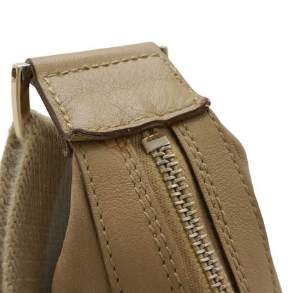Gucci Hobo Shoulder Bag One Shoulder Semi-Shoulder Shoulder Leather Beige