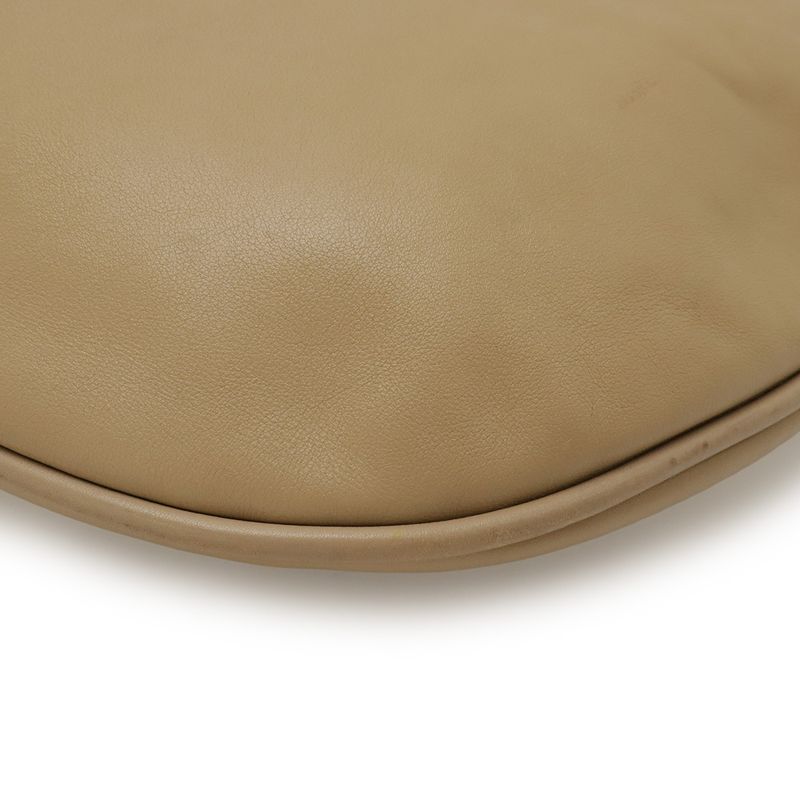 Gucci Hobo Shoulder Bag One Shoulder Semi-Shoulder Shoulder Leather Beige