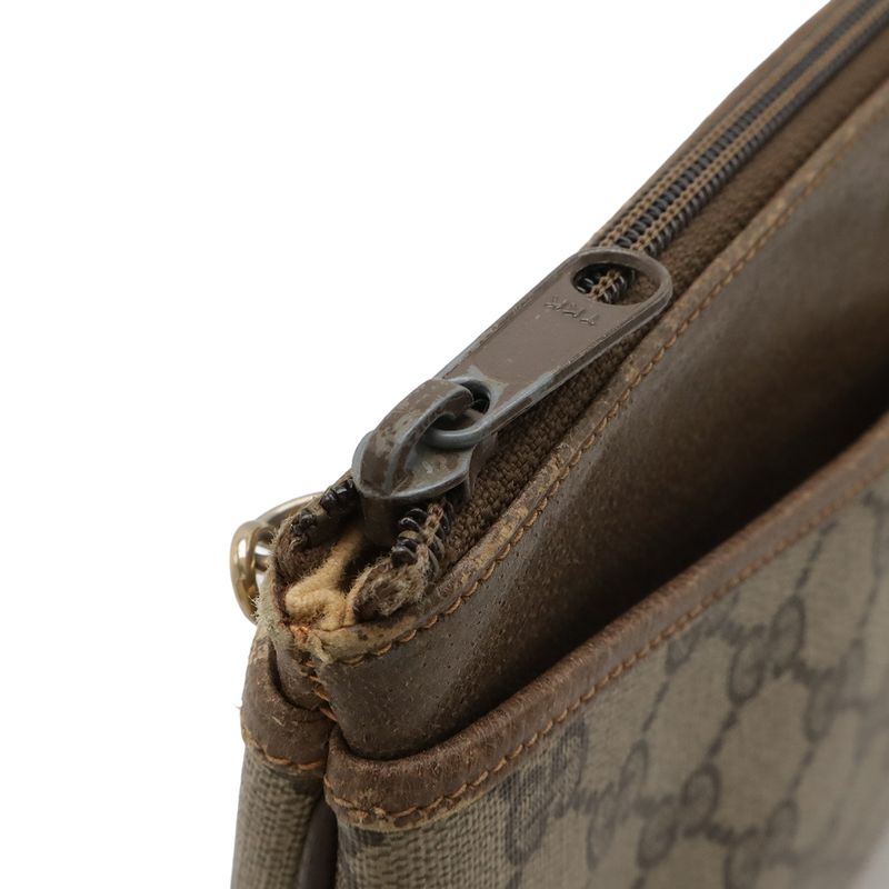 Gucci Old Gucci GG Plus Sherry Line Shoulder Bag Pochette 2way Clutch Bag PVC