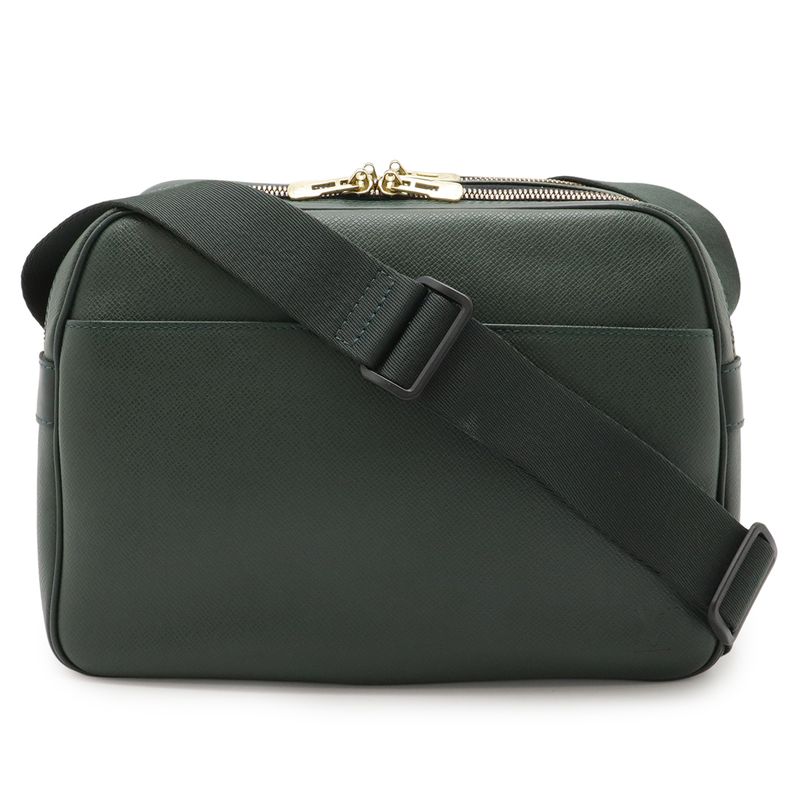 Louis Vuitton Taiga Reporter PM Shoulder Bag Crossbody Leather Epi Seare Dark