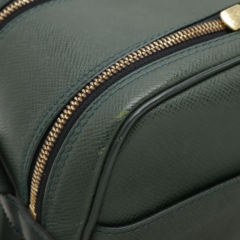 Louis Vuitton Taiga Reporter PM Shoulder Bag Crossbody Leather Epi Seare Dark