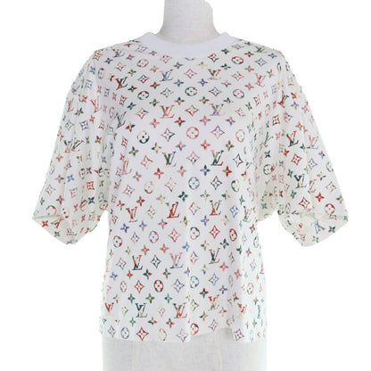 Louis Vuitton 22ss 100% Cotton Monogram Short Sleeve T-Shirt White Multicolor S