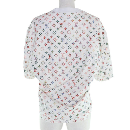 Louis Vuitton 22ss 100% Cotton Monogram Short Sleeve T-Shirt White Multicolor S
