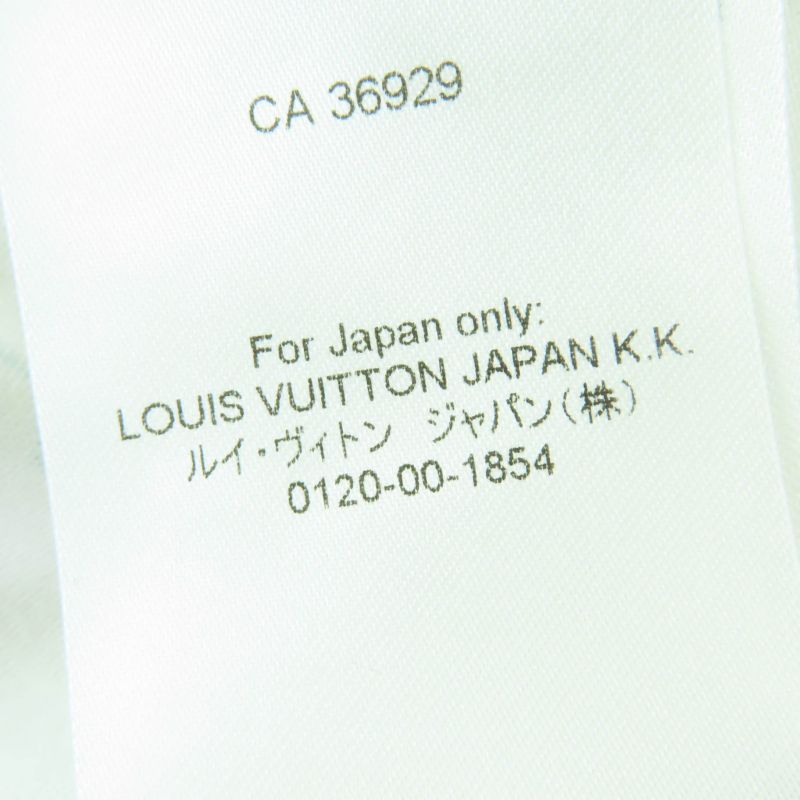 Louis Vuitton 22ss 100% Cotton Monogram Short Sleeve T-Shirt White Multicolor S