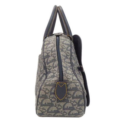 Christian Dior Double Saddle Trotter Pattern Handbag Canvas Women's
