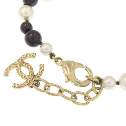 Chanel Fake Pearl Coco Mark Bracelet Metal Women's