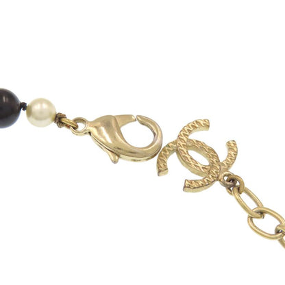 Chanel Fake Pearl Coco Mark Bracelet Metal Women's