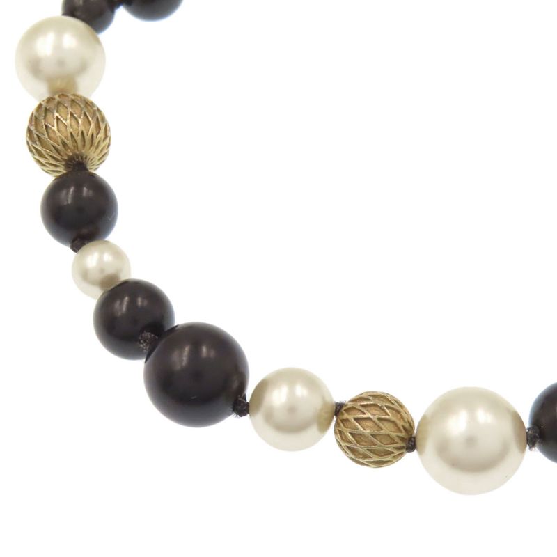 Chanel Fake Pearl Coco Mark Bracelet Metal Women's