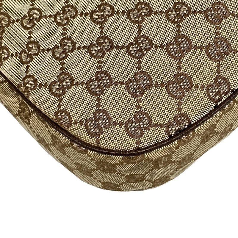 Gucci Shoulder Bag GG Pattern Sherry (Web) 145757 Beige X Dark Brown X Multi