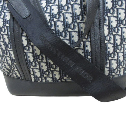 Dior Oblique Jacquard Voyage 2way Tote Bag Navy Black Men's Used
