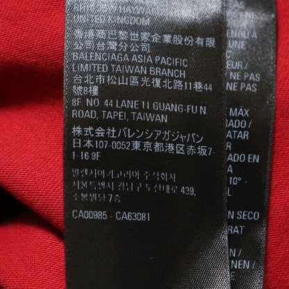 Balenciaga 23SS × Adidas Logo Print Oversized Short Sleeve T-shirt Red 712398