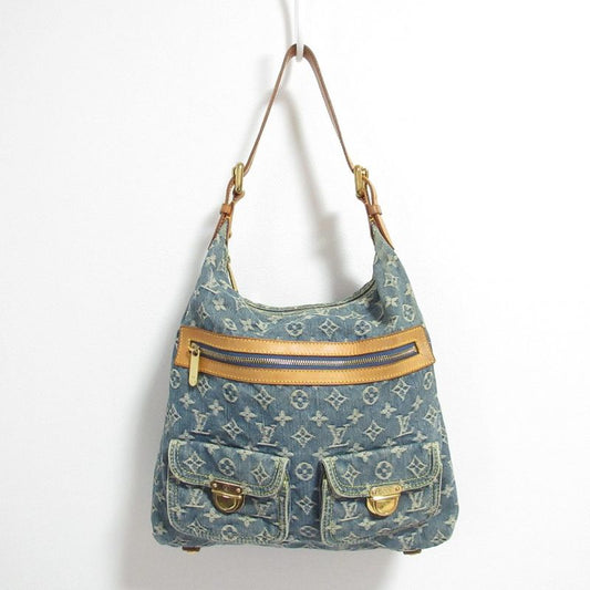 Good Louis Vuitton Monogram Denim Buggy GM 2way Shoulder Bag M95048 Blue Ladies