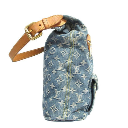 Good Louis Vuitton Monogram Denim Buggy GM 2way Shoulder Bag M95048 Blue Ladies