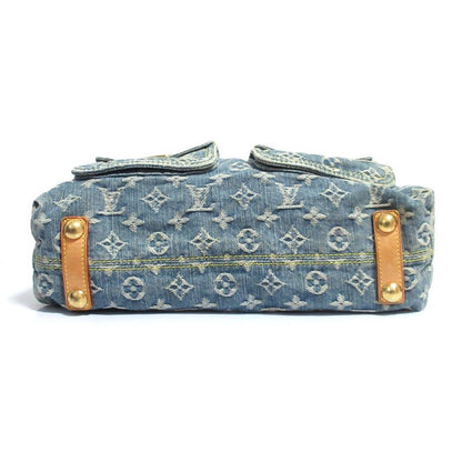 Good Louis Vuitton Monogram Denim Buggy GM 2way Shoulder Bag M95048 Blue Ladies