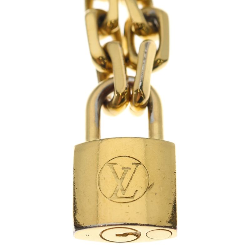 Louis Vuitton Collier LV Edge Cadena Necklace Gold Mp2993