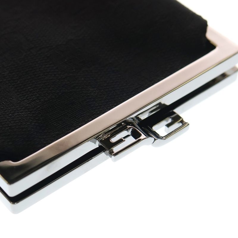 Guccissima Coin Case Black Canvas 74251 Black Hardware