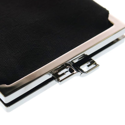 Guccissima Coin Case Black Canvas 74251 Black Hardware