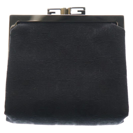 Guccissima Coin Case Black Canvas 74251 Black Hardware
