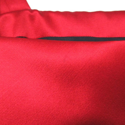 Good Christian Dior Knee-Length Sleeveless Velor X Satin Dress Black X Red