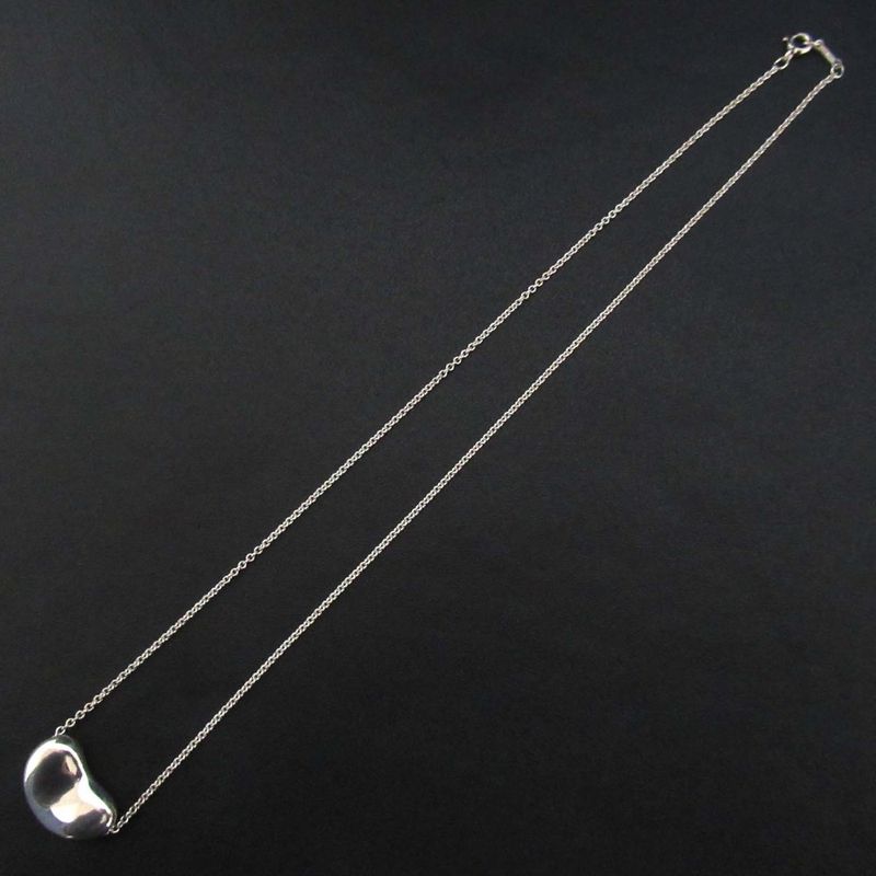 Tiffany & Co Tiffany & Co Elsa Peretti Beans Necklace 925sv Silver Ladies Used