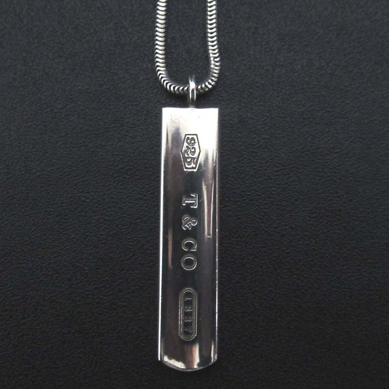 Tiffany & Co Tiffany & Co 1837 Narrow Bar Necklace Pendant 925sv Silver Ladies