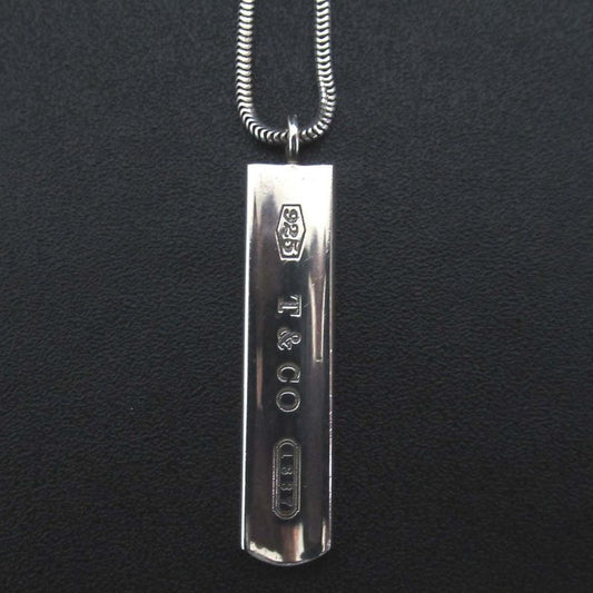 Tiffany & Co Tiffany & Co 1837 Narrow Bar Necklace Pendant 925sv Silver Ladies