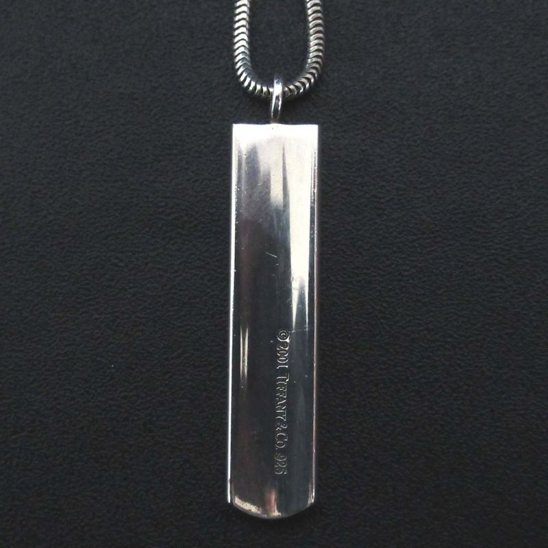 Tiffany & Co Tiffany & Co 1837 Narrow Bar Necklace Pendant 925sv Silver Ladies