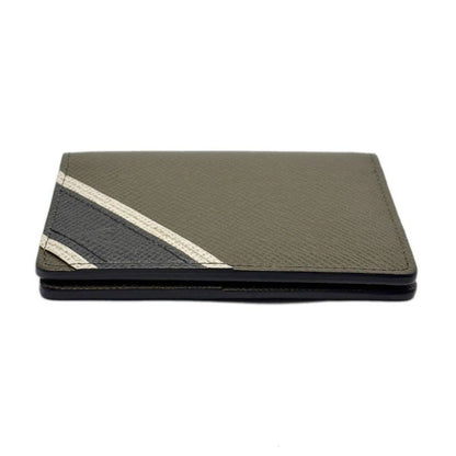 Louis Vuitton Leather Card Case Khaki Taiga Organizer de Poche