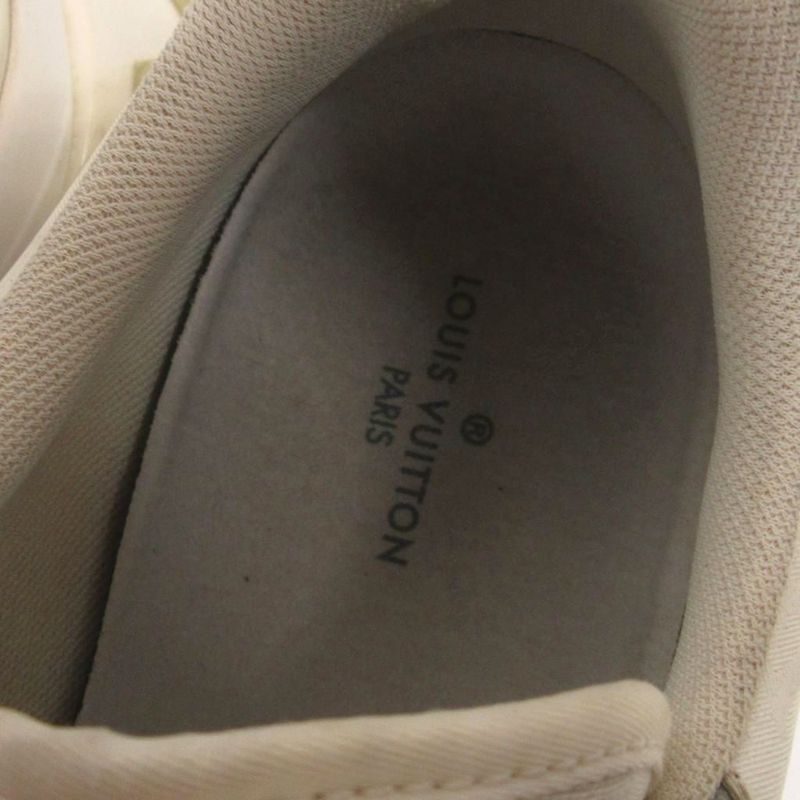 Louis Vuitton Run Away Pulse Line Monogram Sneakers Dad White 8.5 AA