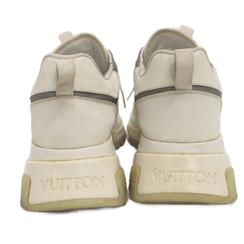 Louis Vuitton Run Away Pulse Line Monogram Sneakers Dad White 8.5 AA