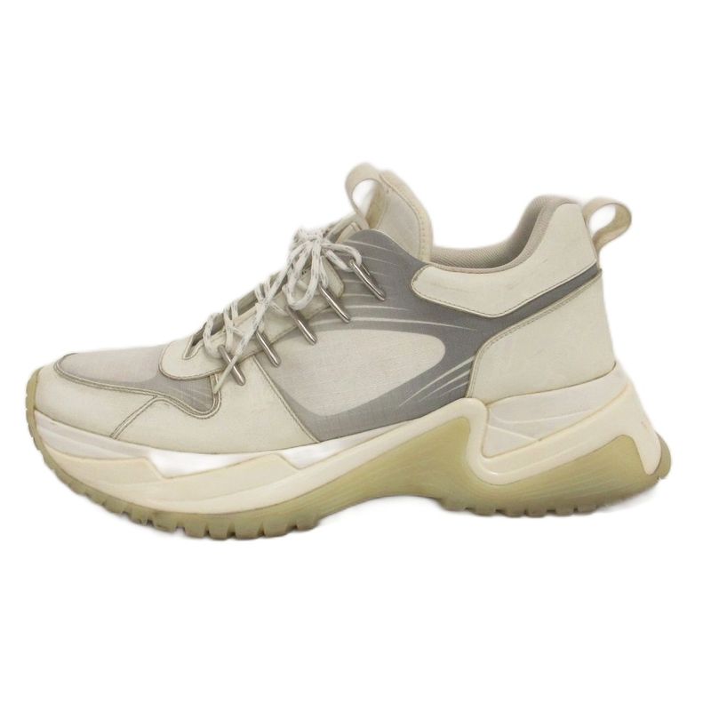 Louis Vuitton Run Away Pulse Line Monogram Sneakers Dad White 8.5 AA