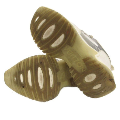 Louis Vuitton Run Away Pulse Line Monogram Sneakers Dad White 8.5 AA