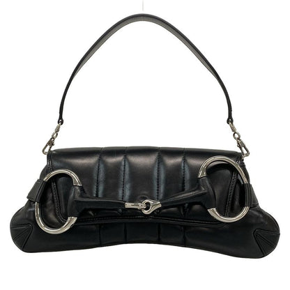 Gucci Shoulder Bag Horsebit Chain Medium Shoulder Bag 764255 Black Detachable