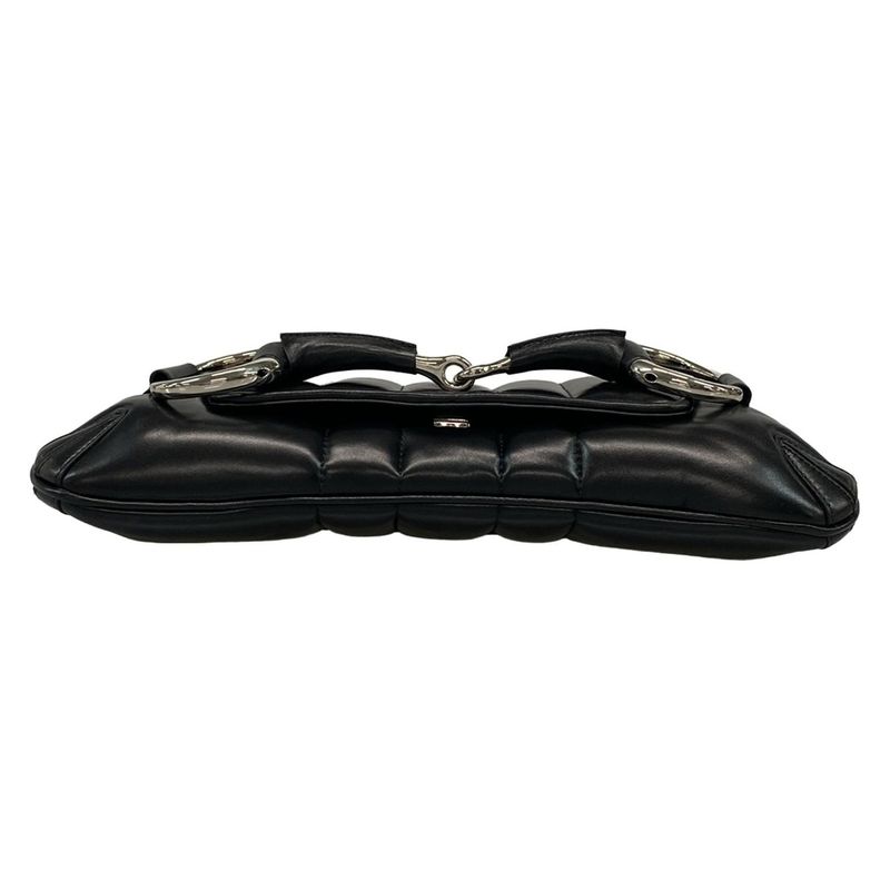 Gucci Shoulder Bag Horsebit Chain Medium Shoulder Bag 764255 Black Detachable