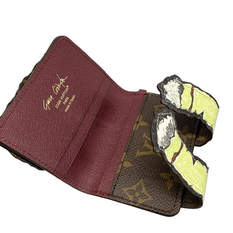 Louis Vuitton Card Case Monogram Pauket Purse M25732 Multicolor Grace Coddington