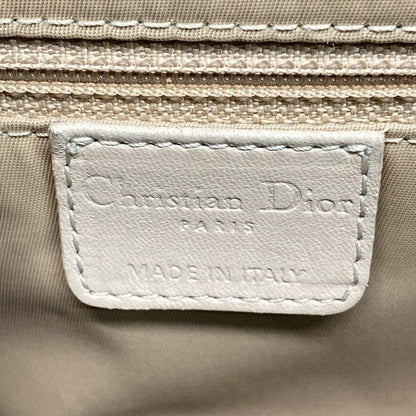 Dior Christian Dior Handbag Romantic Ivory X Beige X Brown Ribbon Leather